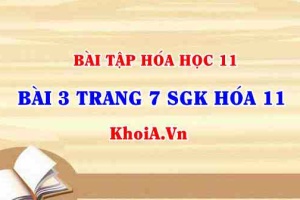 Bài 3 trang 7 SGK Hóa 11: Nội dung về Sự điện li